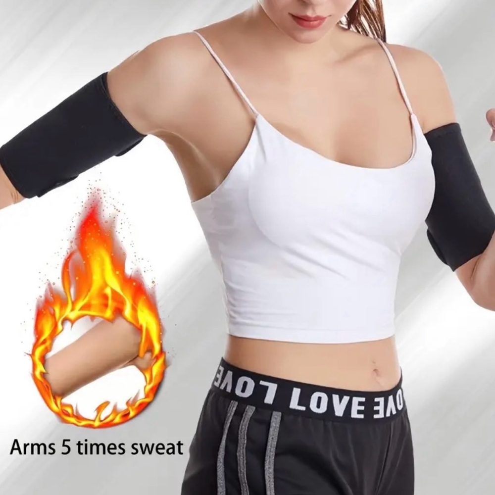 Black and Silver Arm Shapers for Ultimate Toning, NEW - Picture 2 of 7